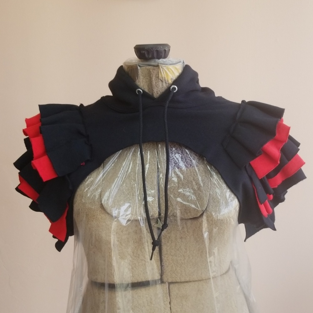 Red & Black Custom Made T-Shirt Topper